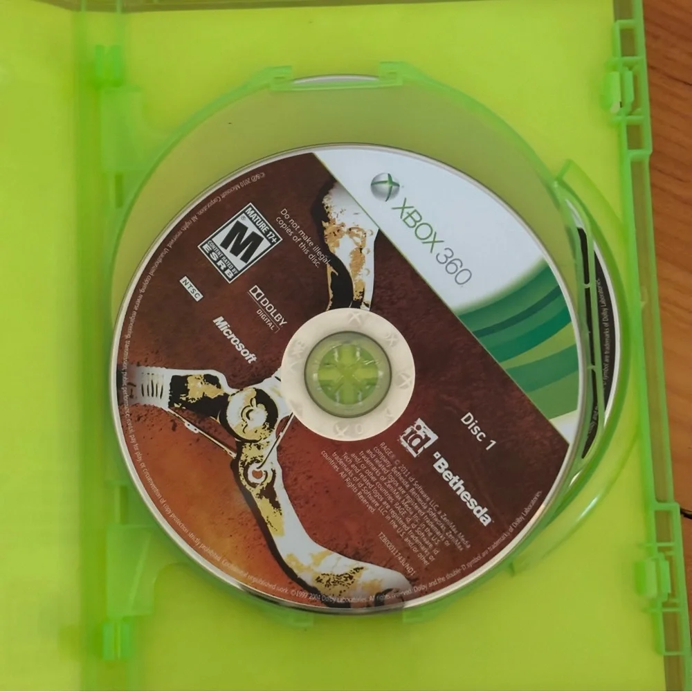 RAGE Anarchy Edition Xbox 360 Complete 3 Disc Set